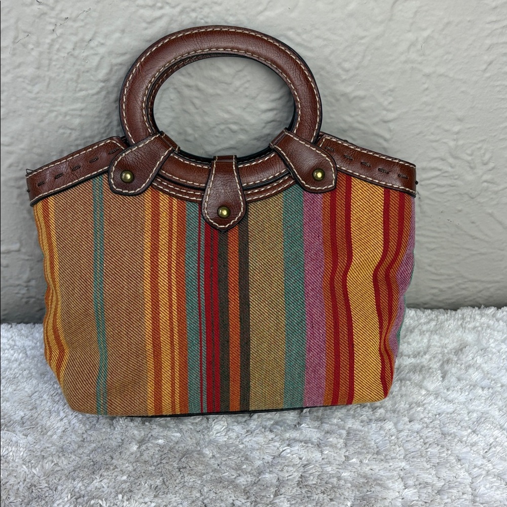 Fossil Multicolor Striped Crossbody Handbag - Picture 3 of 7